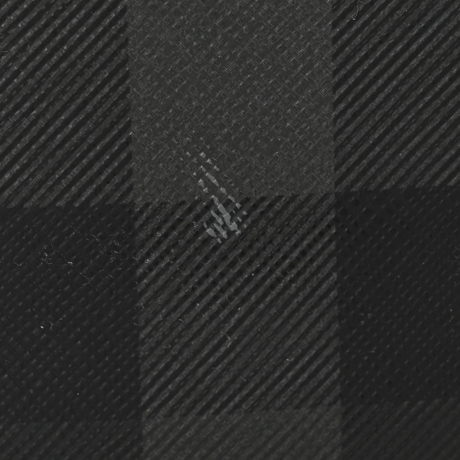E-canvas Check Cason Bum Bag Charcoal