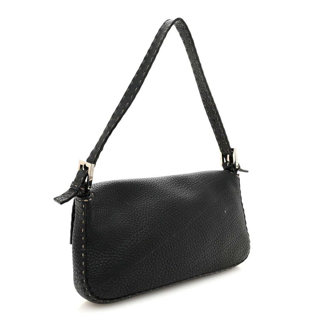 Calfskin Romano Selleria Baguette Black