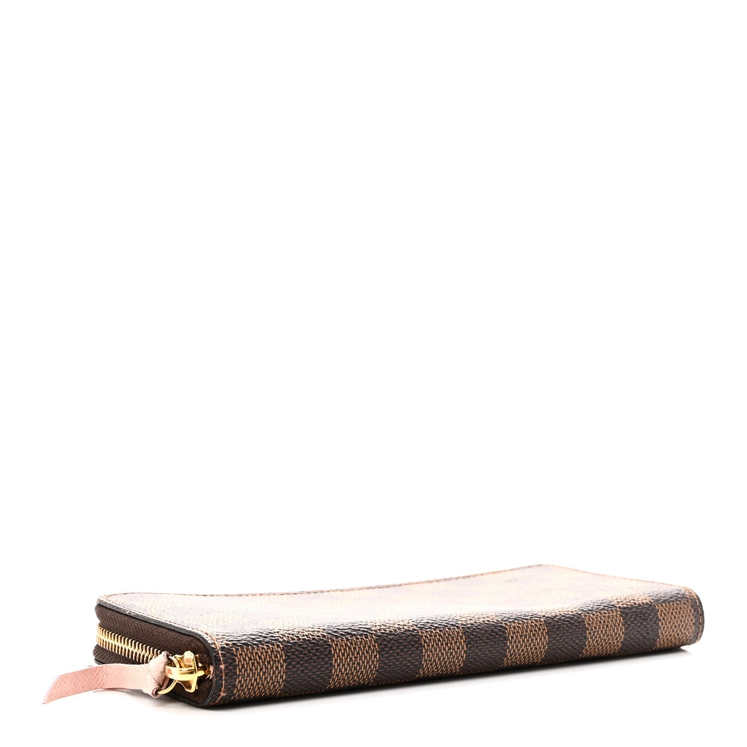 Damier Ebene Clemence Wallet Rose Ballerine