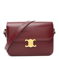 Shiny Calfskin Medium Triomphe Light Burgundy