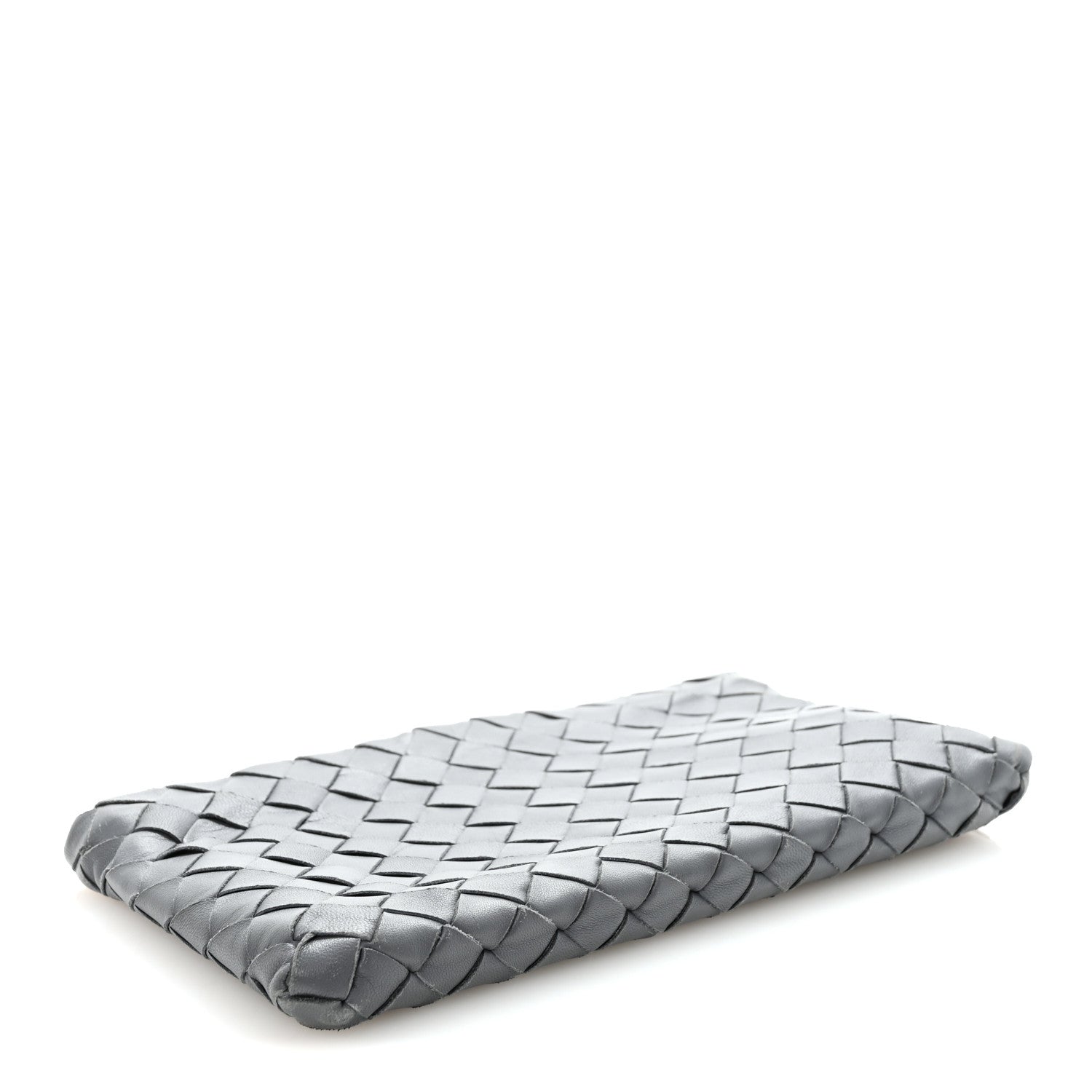 Nappa Intrecciato Small Zip Pouch Thunder