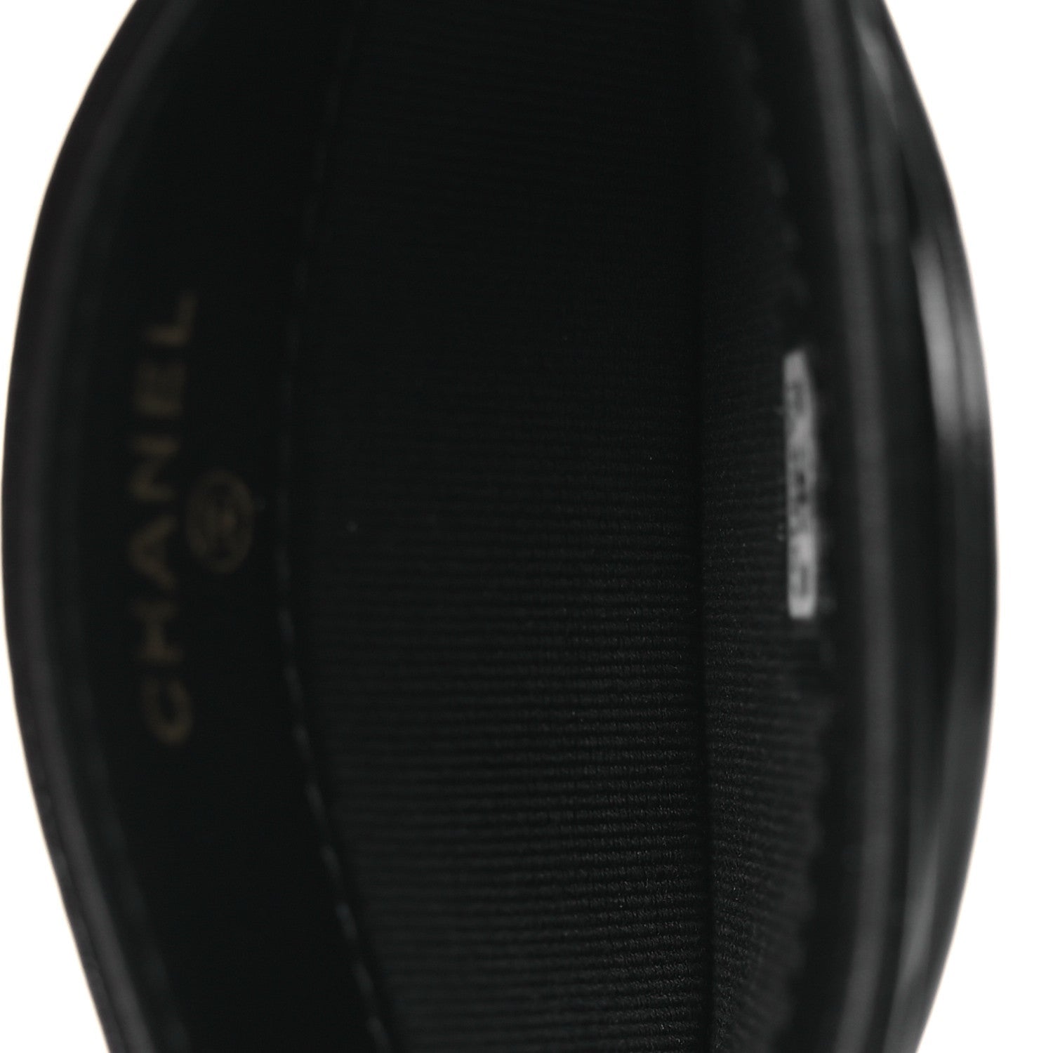 Shiny Crumpled Calfskin Quilted 31  Holder Black