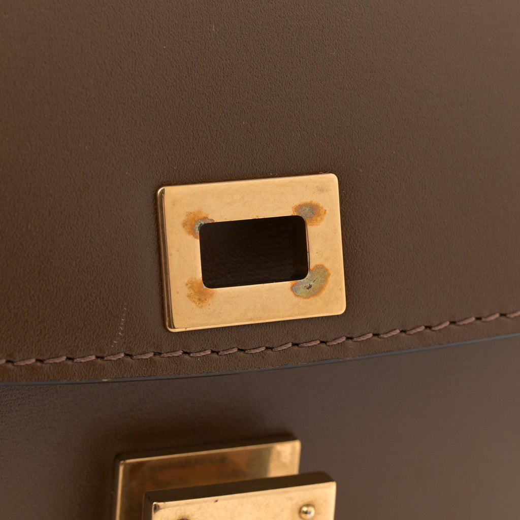 Smooth Calfskin Small Classic Box Flap Bag Camel