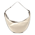 Canvas Calfskin August Hobo Cream