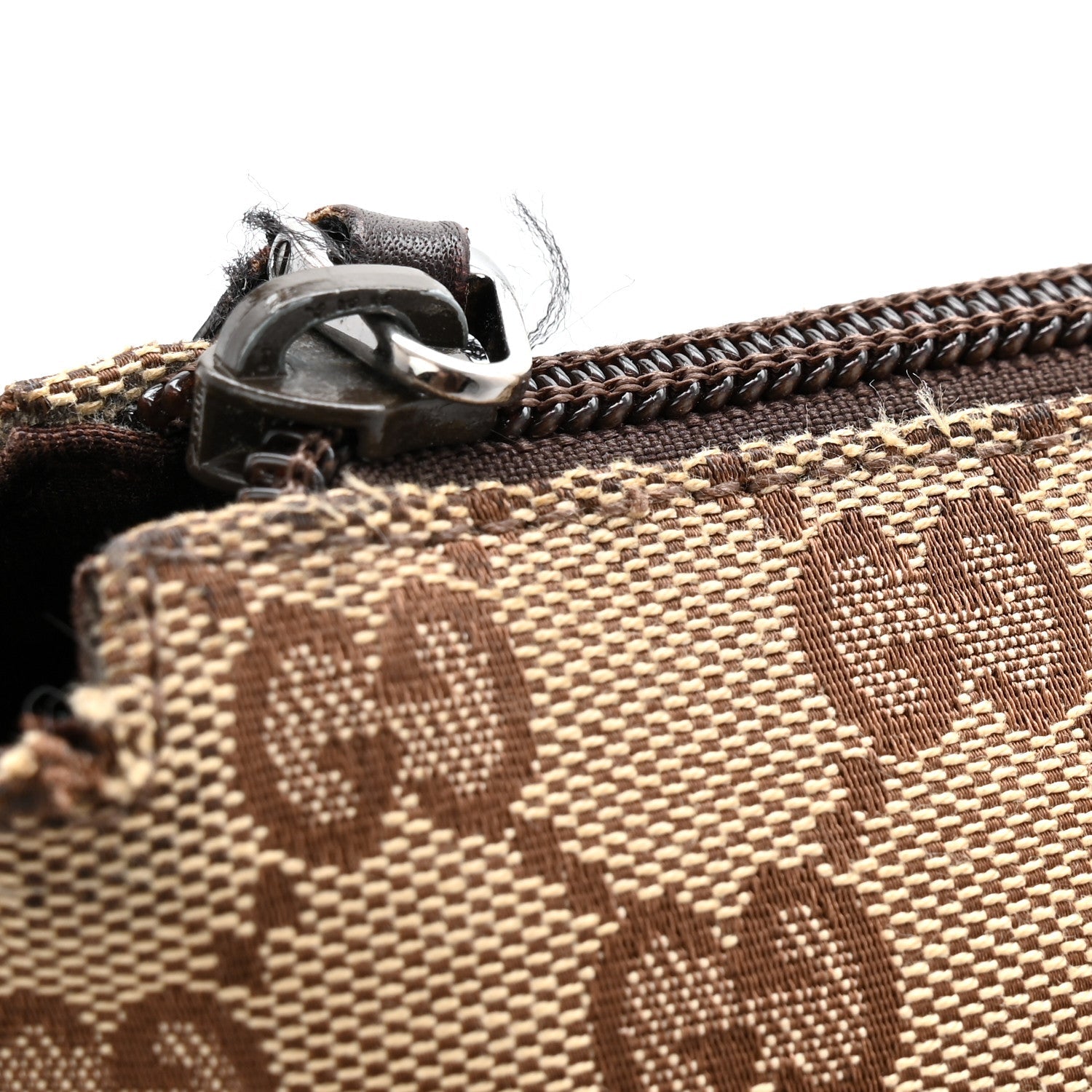 Monogram Calfskin Perforated Medium Flat Messenger Bag Dark Brown