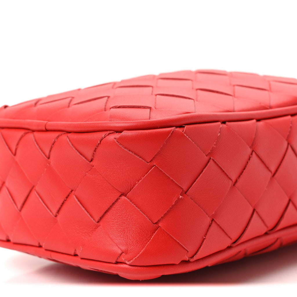 Nappa Intrecciato Phone Case Crossbody Bag Redstone