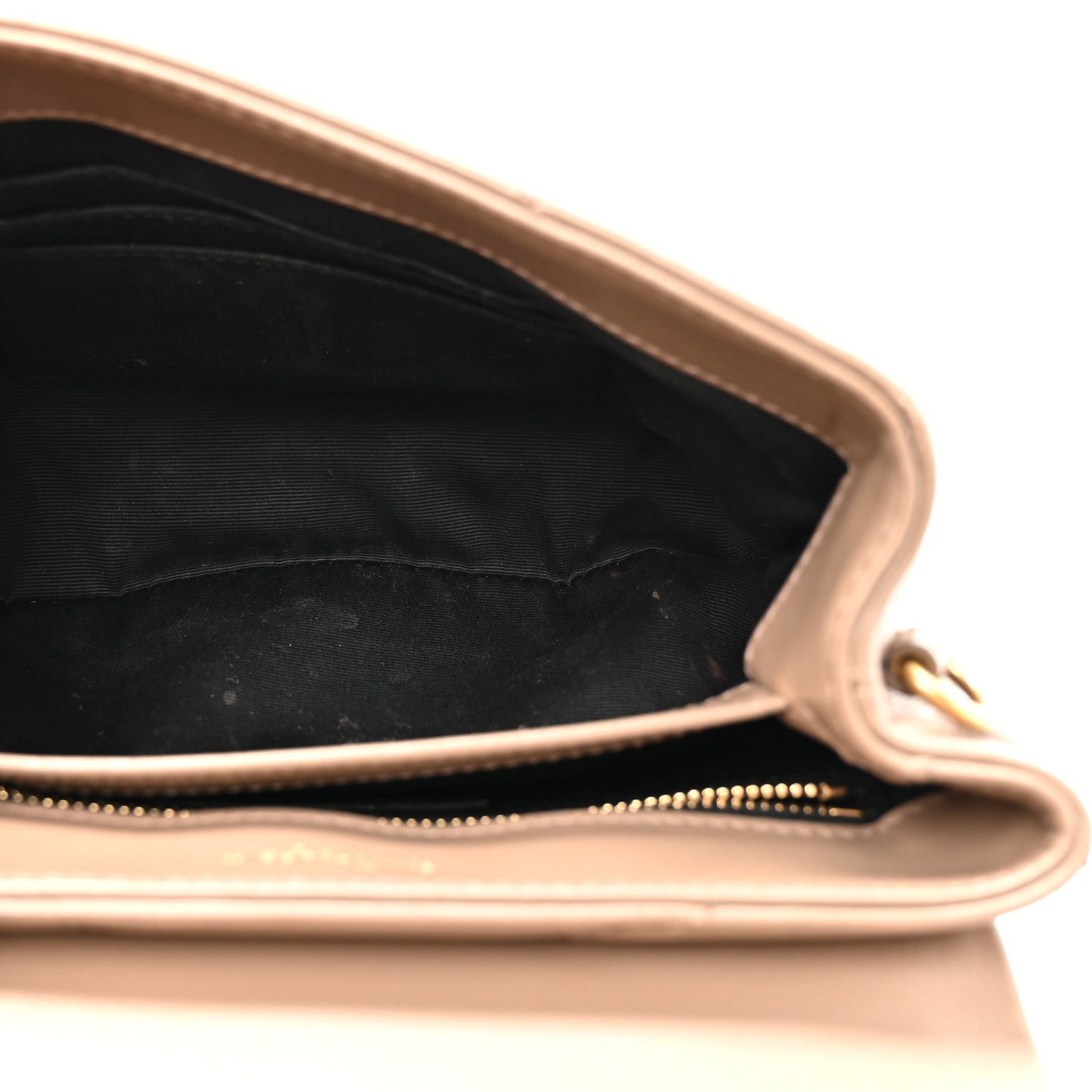 Calfskin Y Quilted Monogram Toy Loulou Crossbody Bag Taupe