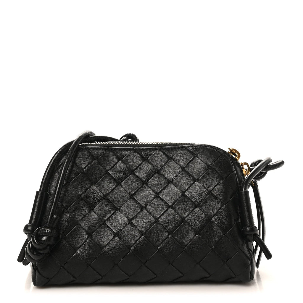 Nappa Intrecciato Concert Pouch Black