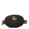 Calfskin Matelasse GG Marmont Belt Bag 85 34 Black
