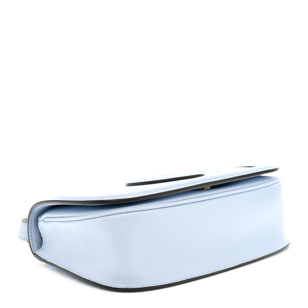 Roxy Calfskin Medium Blondie Top Handle Bag Cloudy Blue