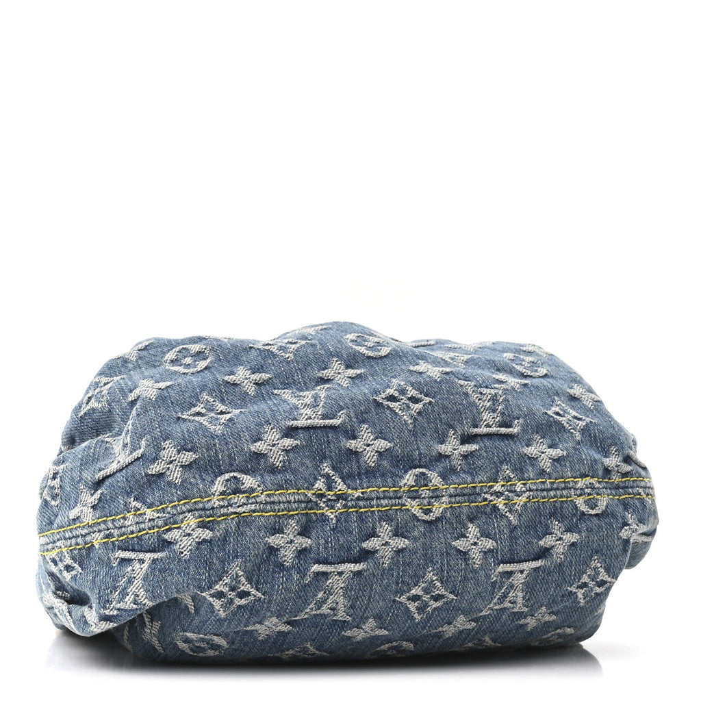 Monogram Denim Pleaty Blue