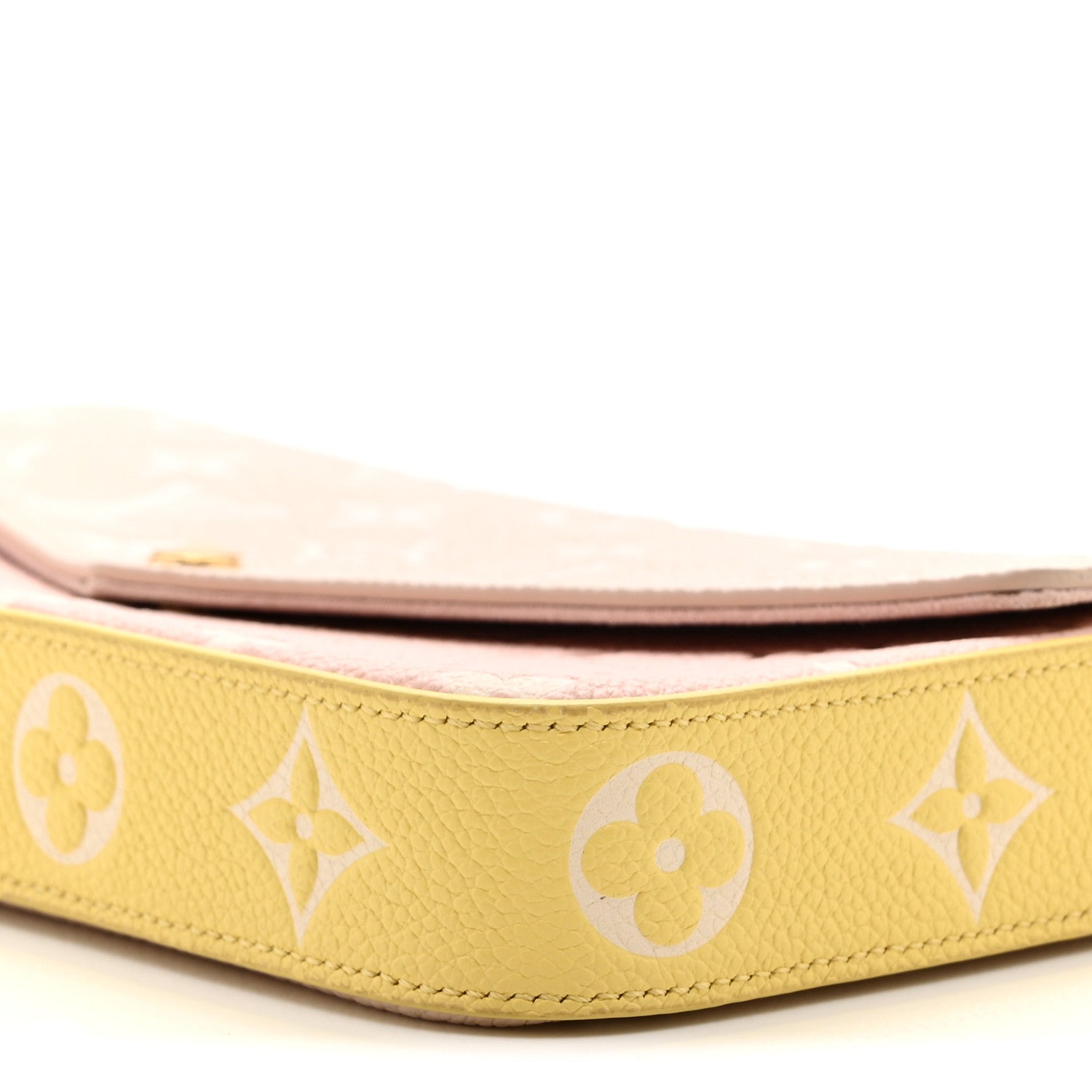 Empreinte Spring in the City Felicie Pochette Chain Wallet Pink Beige Yellow