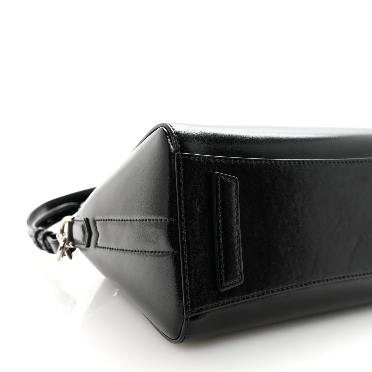 Shiny Lord Calfskin Mini Antigona Black