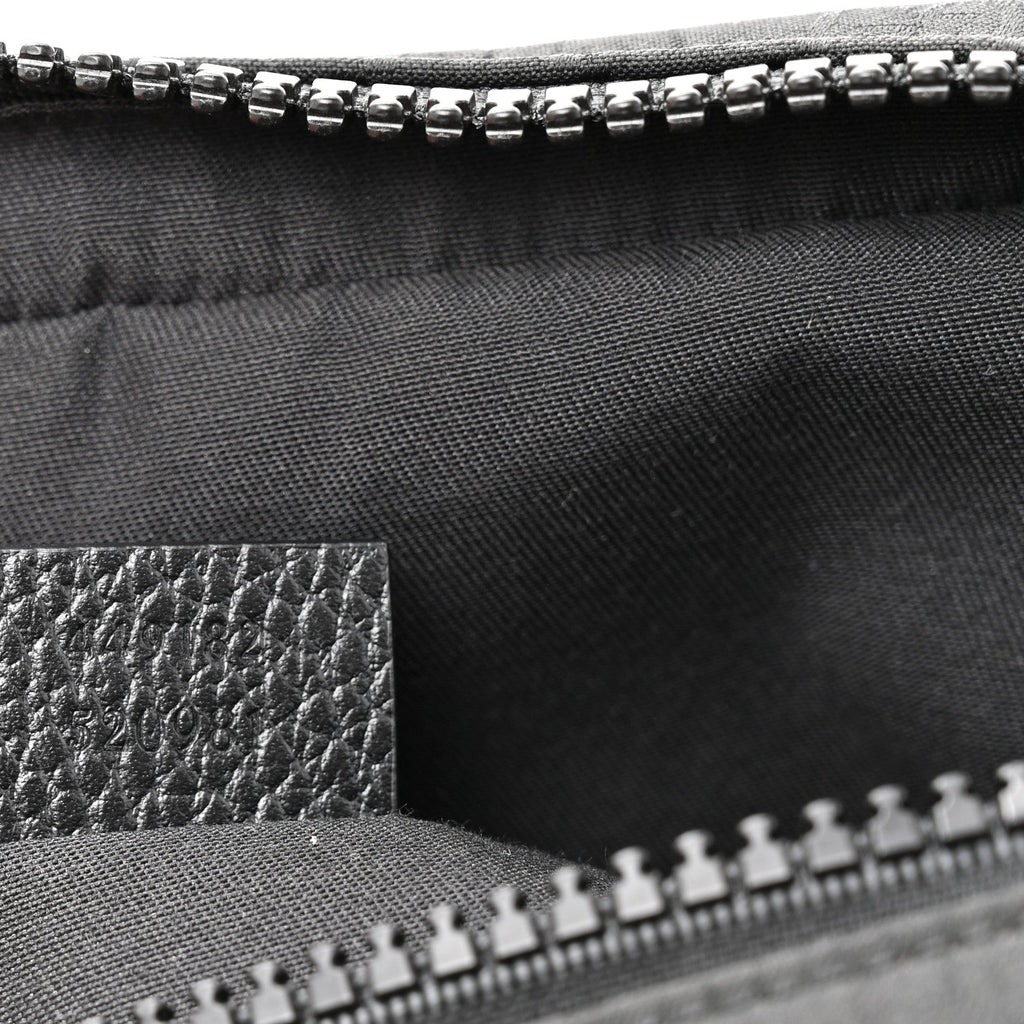 Nylon Monogram Fanny Pack Belt Bag Black