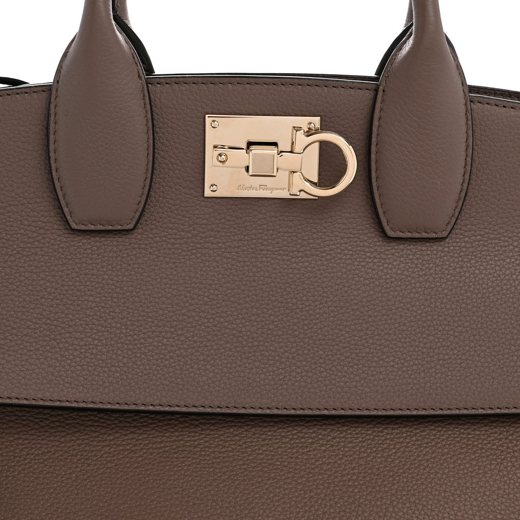 Calfskin Large Studio Bag Caraway Seed