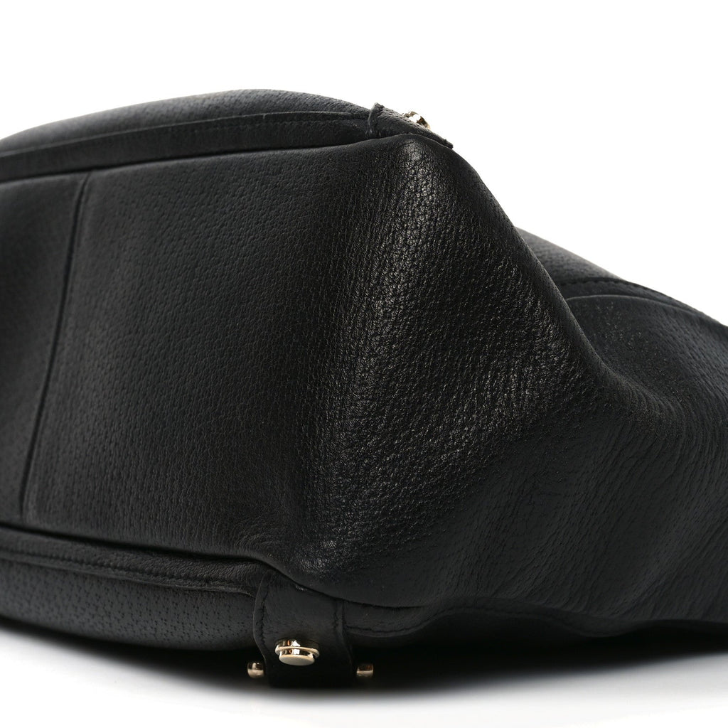 Calfskin Small Abbey Tote Black