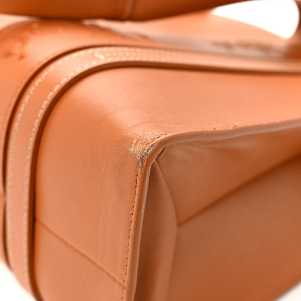 Calfskin Medium Woody Tote Caramel