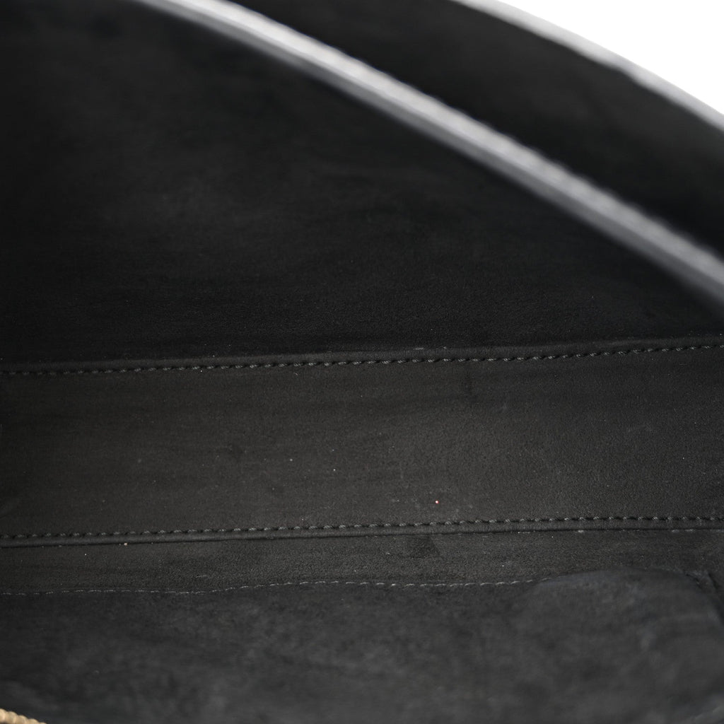 Grained Calfskin Dio(r)evolution Flap Bag Black