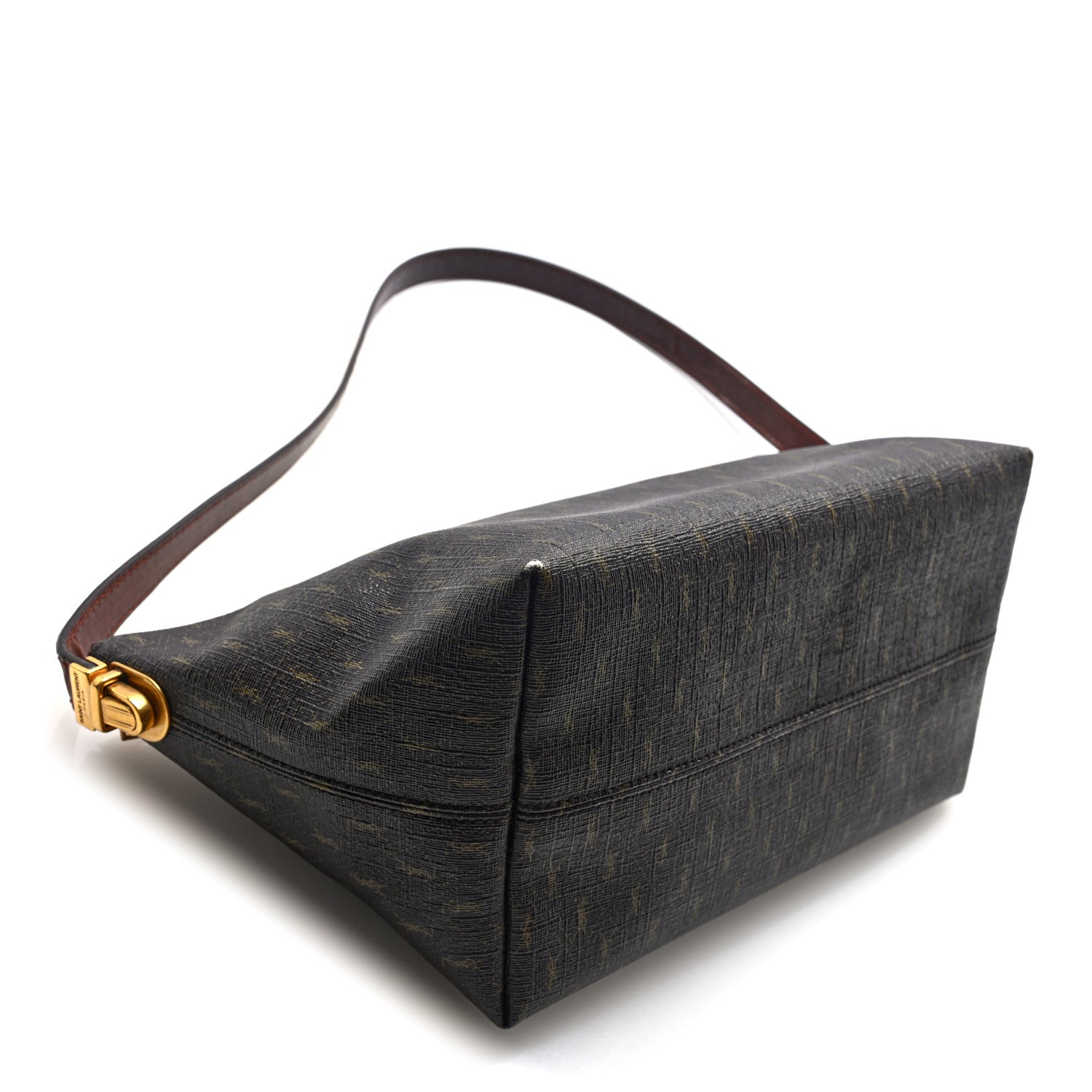 Canvas Smooth Calfskin Le Monogramme Crossbody Bag Chestnut