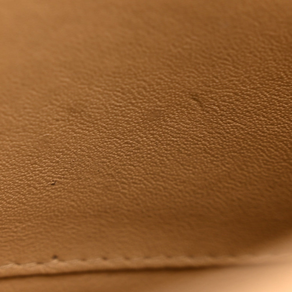 Jersey Quilted Medium Single Flap Beige