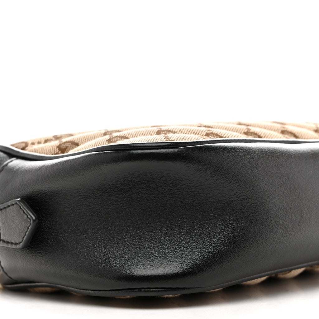 Monogram Matelasse Diagonal Small GG Marmont Chain Shoulder Bag Beige Black