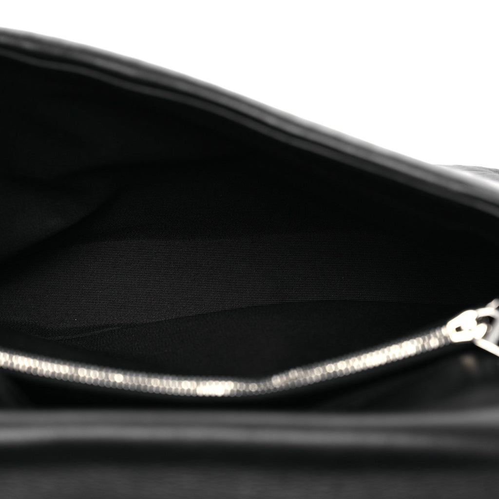 Soft Calfskin 4G Embossed Medium Shoulder Bag Black