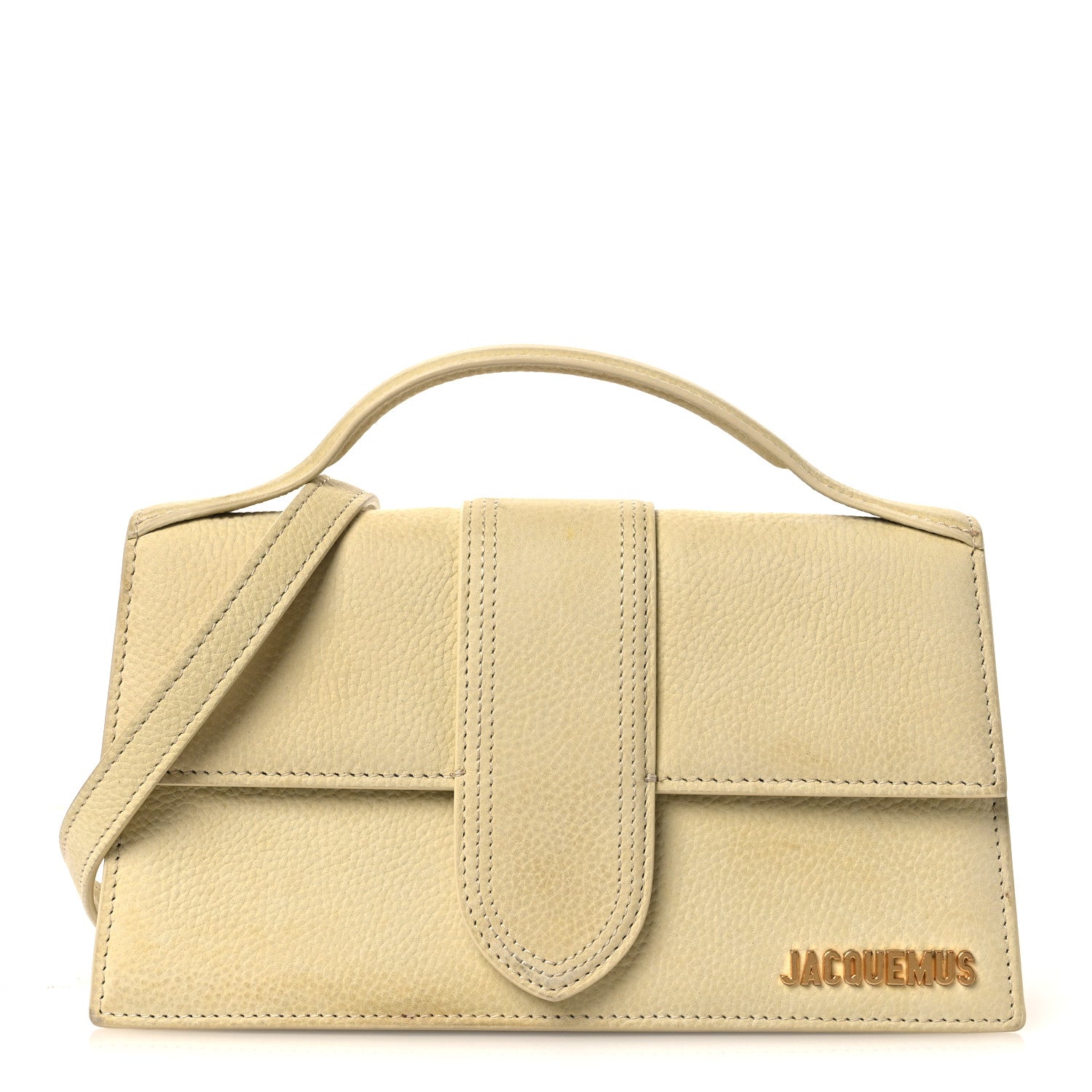 Grained Calfskin Le Grand Bambino Light Yellow