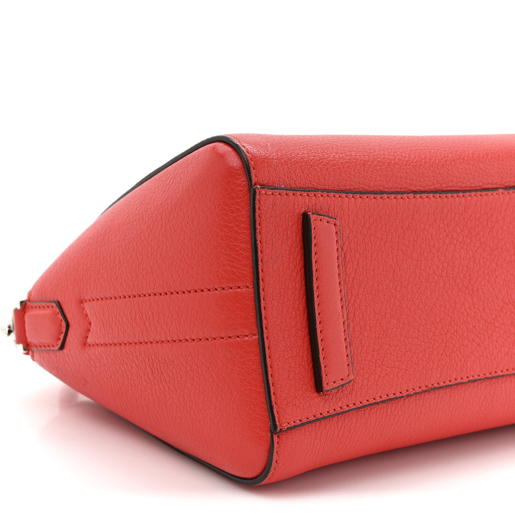 Sugar Goatskin Mini Antigona Pop Red