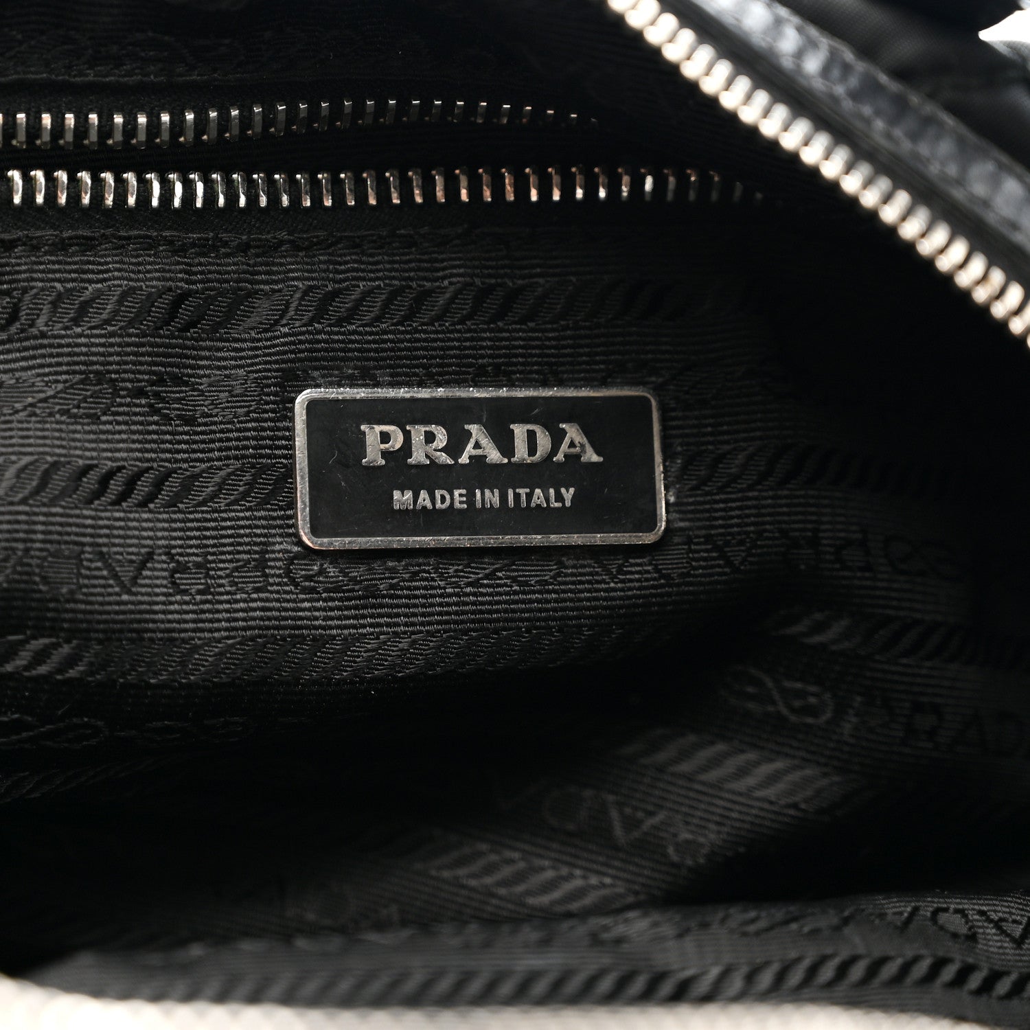 Tessuto Nylon Quilted Shoulder Bag Black