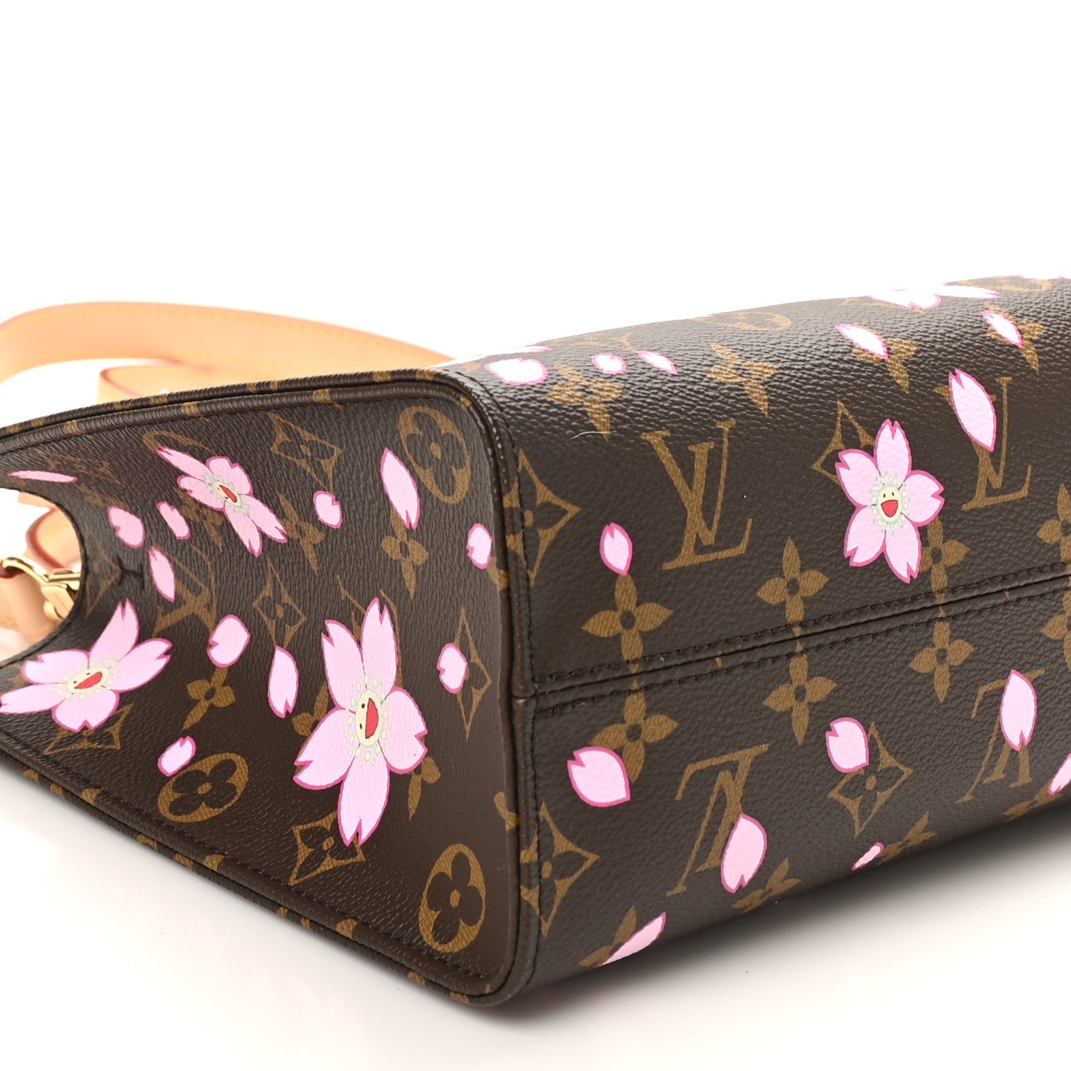 LV X TM Monogram Cherry Blossom Onthego PM Sakura Brown
