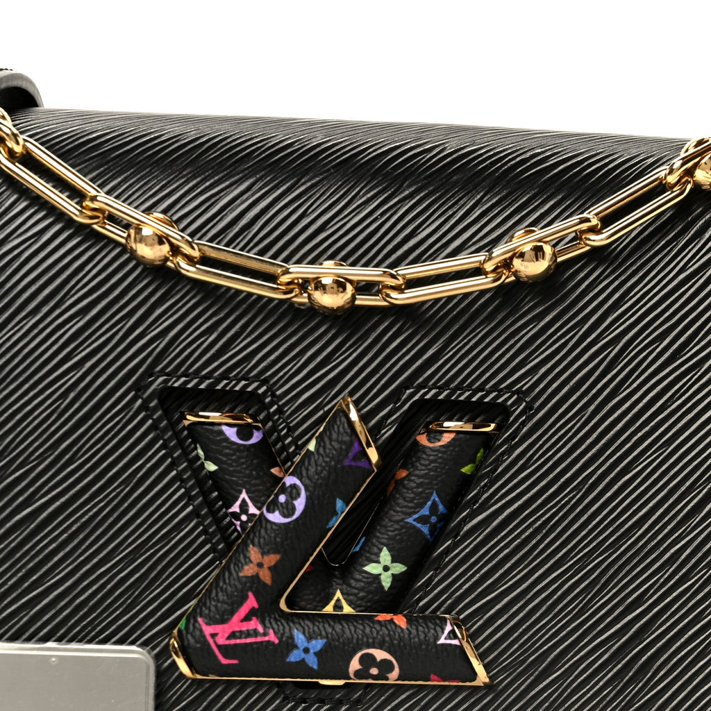LV X TM Epi Twist MM Slim Shoulder Bag Black