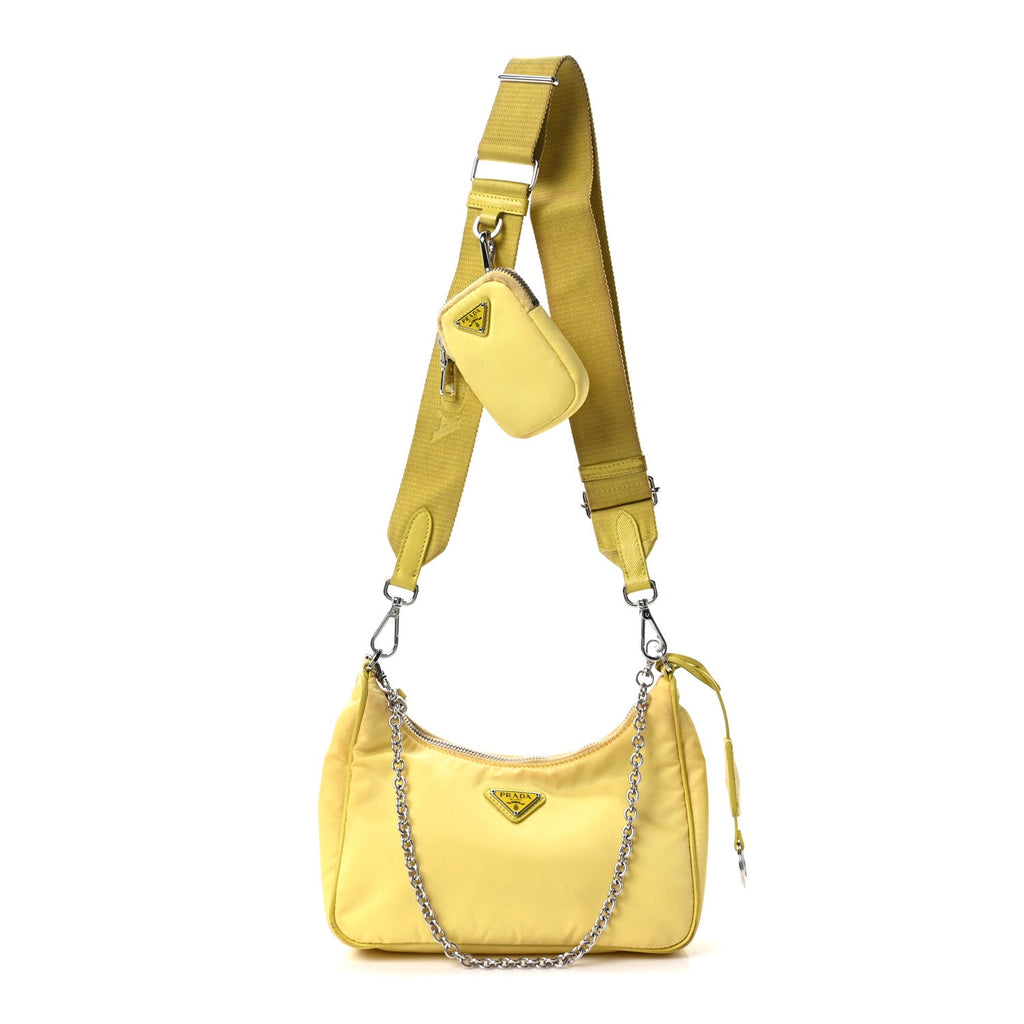 Nylon Saffiano Re-Edition 2005 Shoulder Bag Ananas