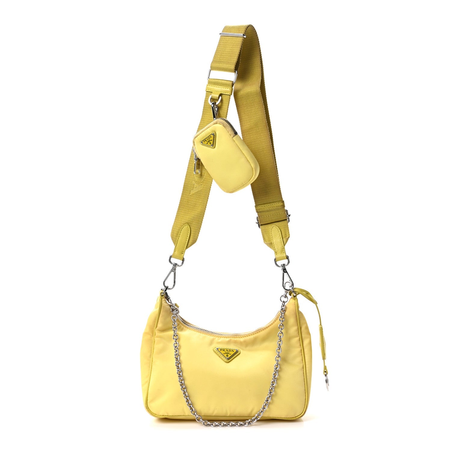 Nylon Saffiano Re-Edition 2005 Shoulder Bag Ananas