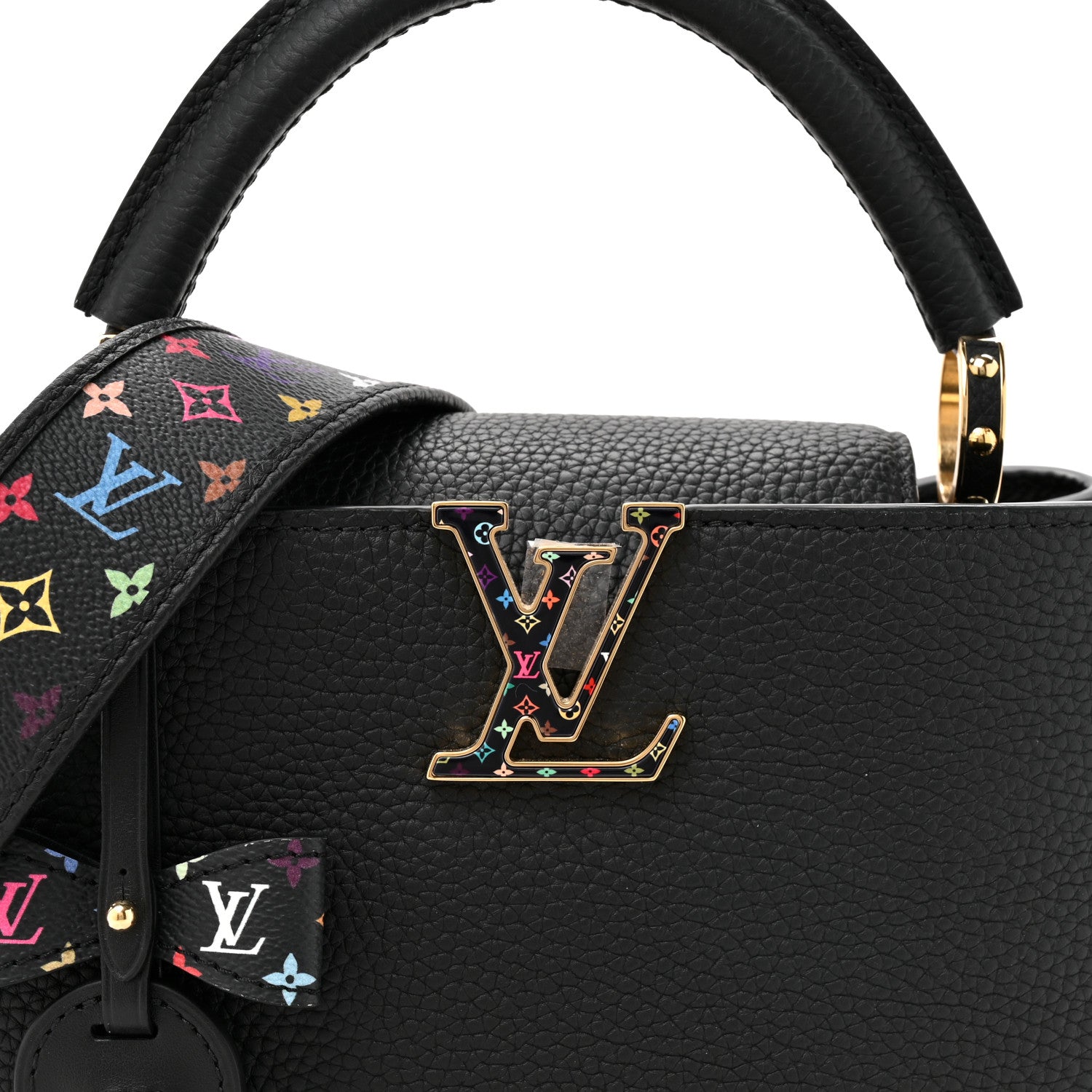 LV X TM Taurillon BB Capucines Black