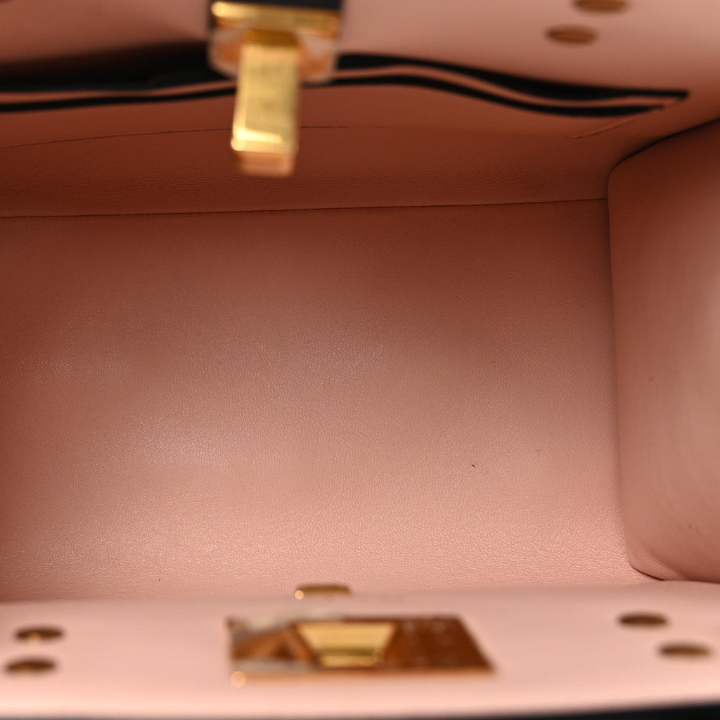 Calfskin Small The Studio Box Bag Black