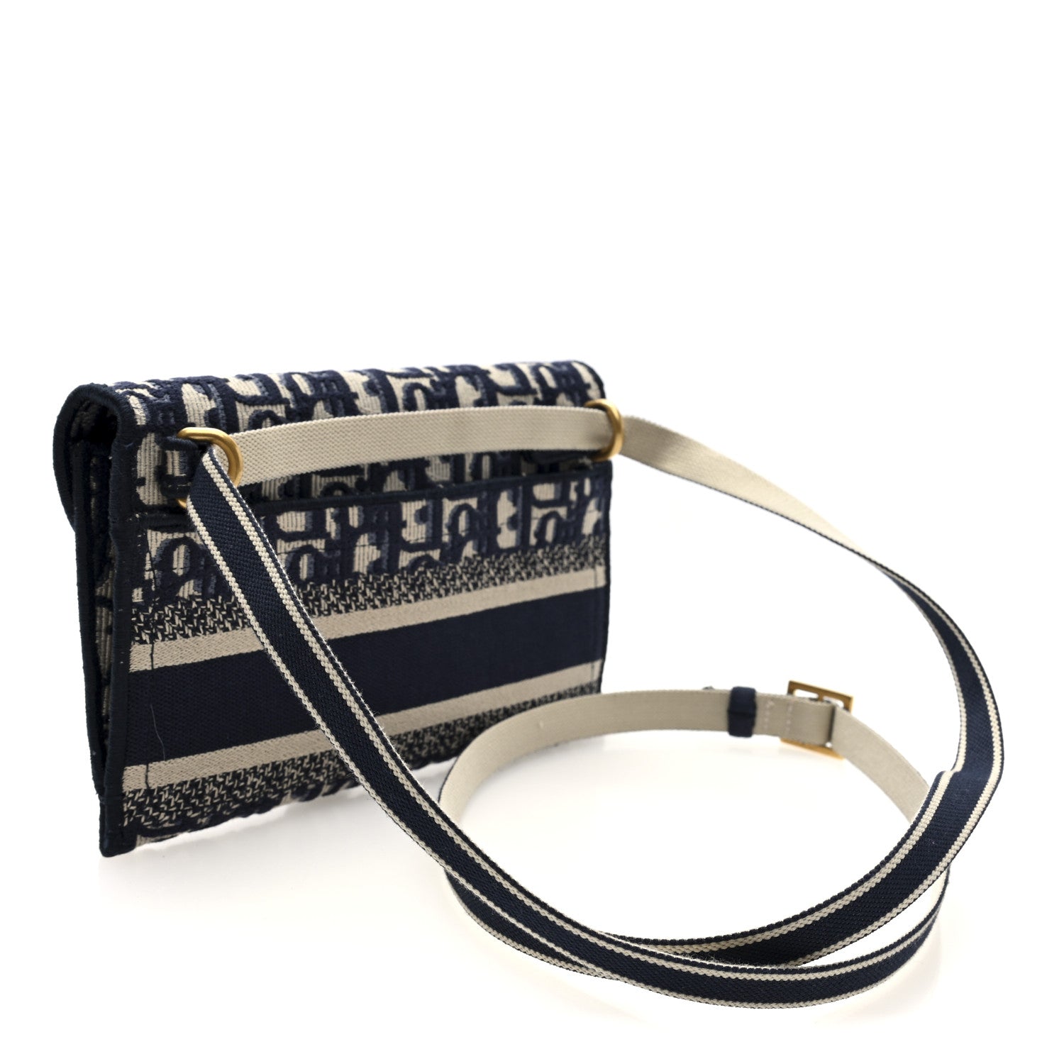 Oblique Slim Saddle Pouch Blue