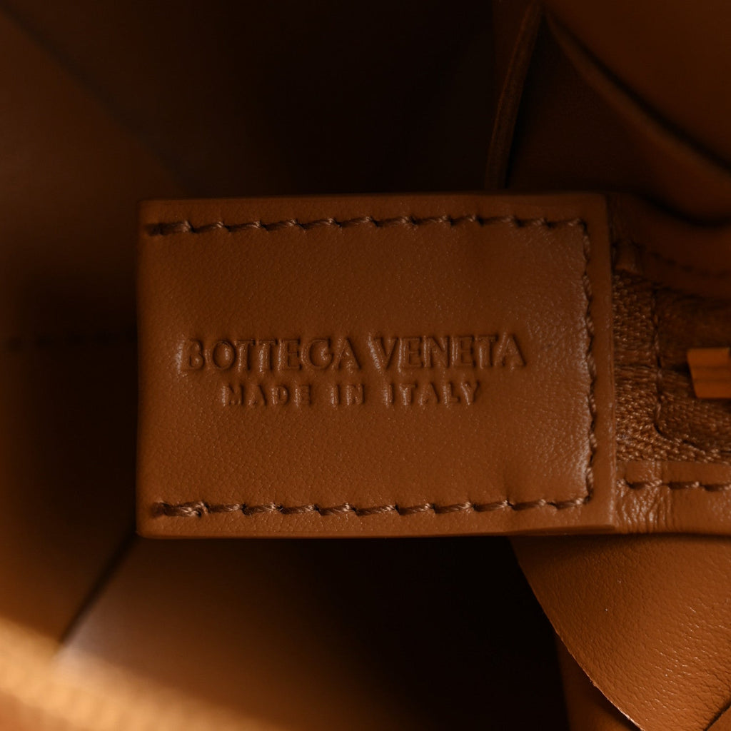 Lambskin Maxi Intrecciato Mini Cassette Camera Bag Acorn