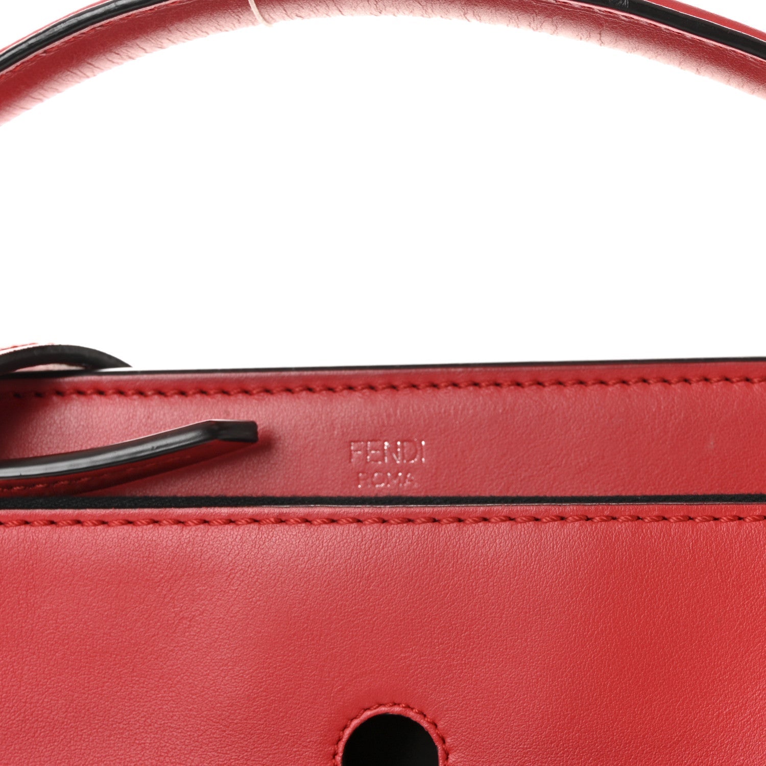 Vitello Baltico Dolce Shiny Nappa Lace Up DotCom Satchel Red
