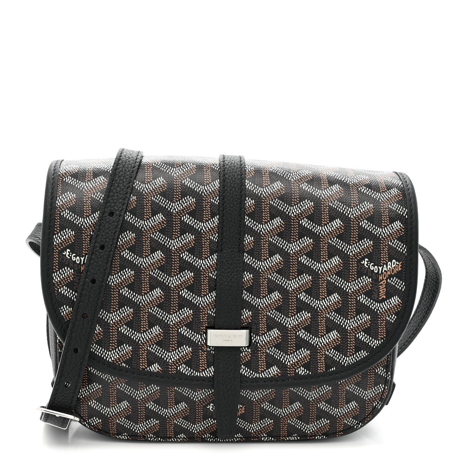 Goyardine Belvedere II PM Messenger Bag Black