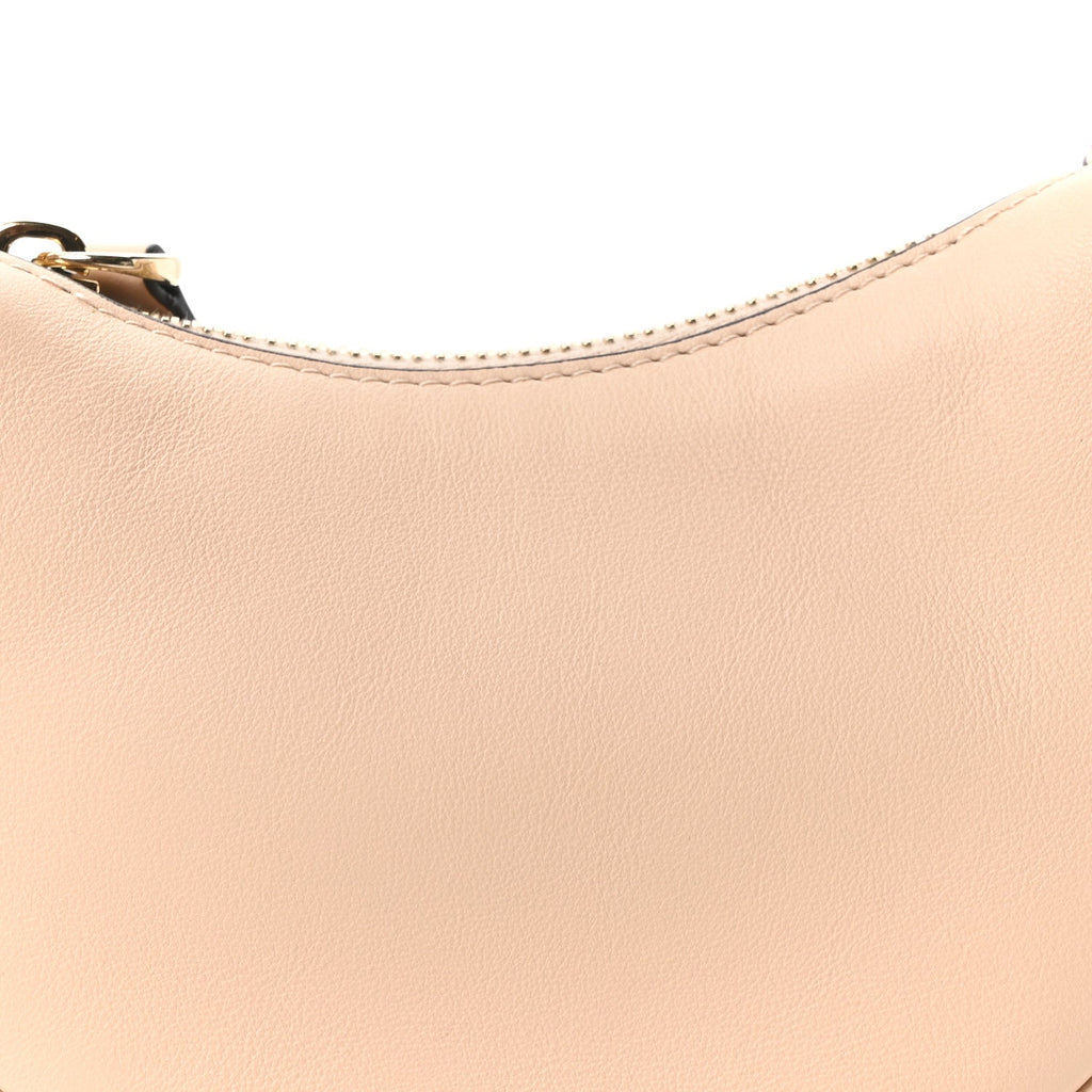 Vitello Grace Matte Nano Fendigraphy Hobo Charm Light Rose