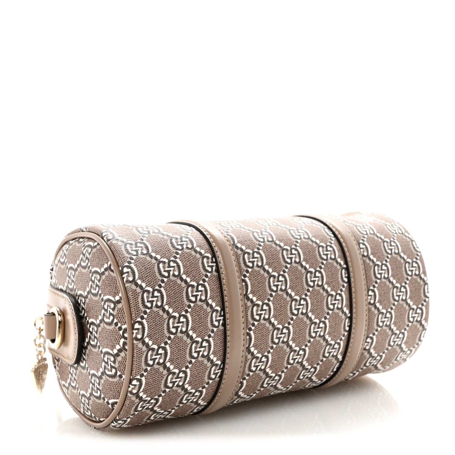 GG Shadow Monogram Ophidia Top Handle Bowler Bag Taupe