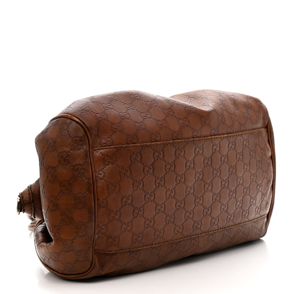 Guccissima Medium Sukey Tote Brown