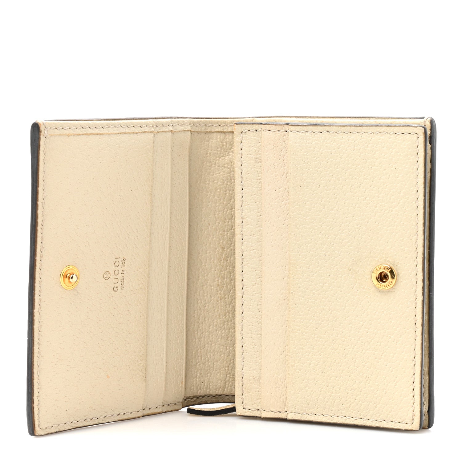 Textured Calfskin Web Ophidia  Case Mystic White