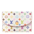 LV X TM Monogram Multicolor Rosalie Coin Purse White Kawaii Pink