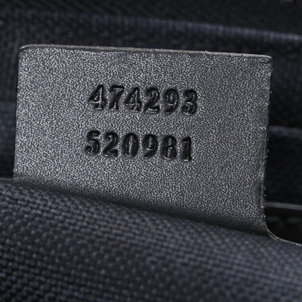 Soft GG Supreme Monogram Web Belt Bag Black Grey