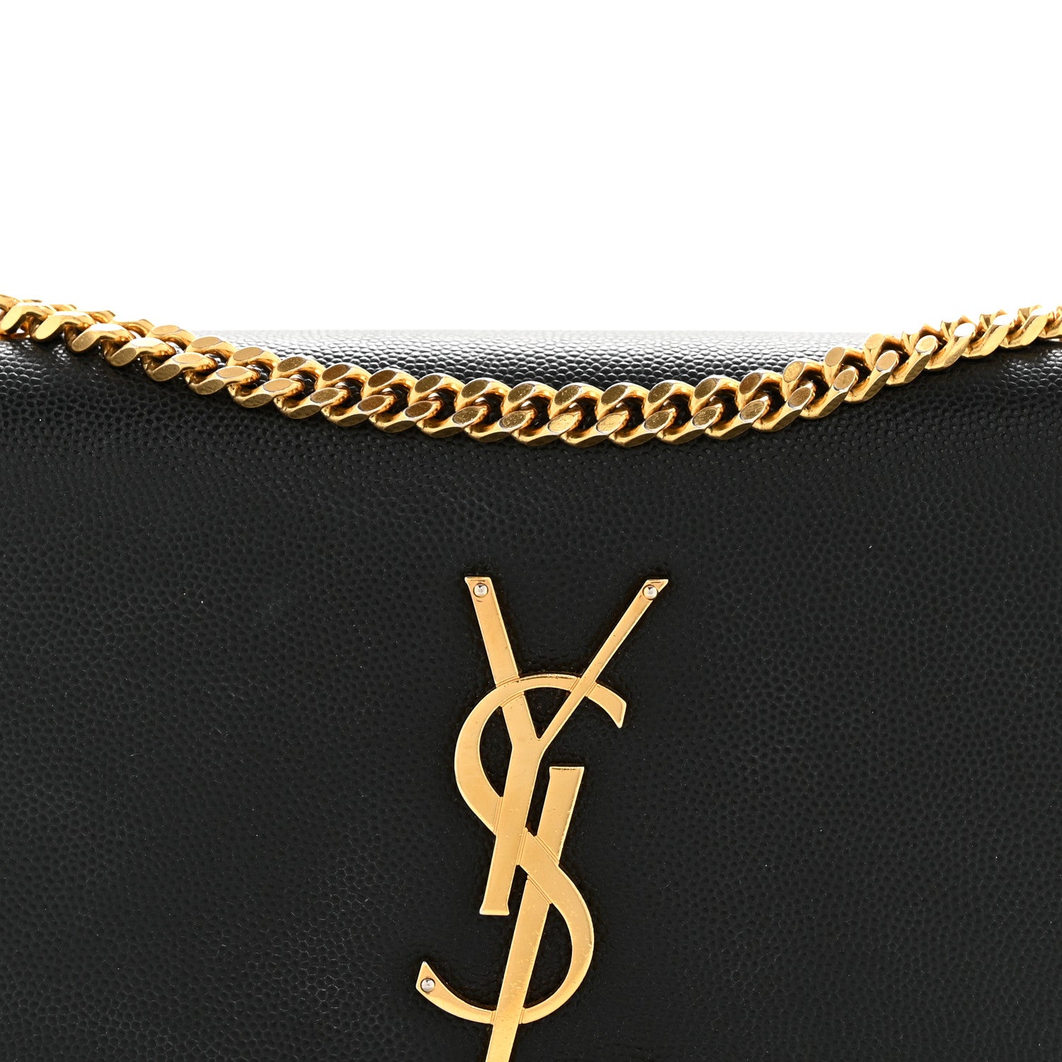 Grain De Poudre Small Monogram Kate Satchel Black