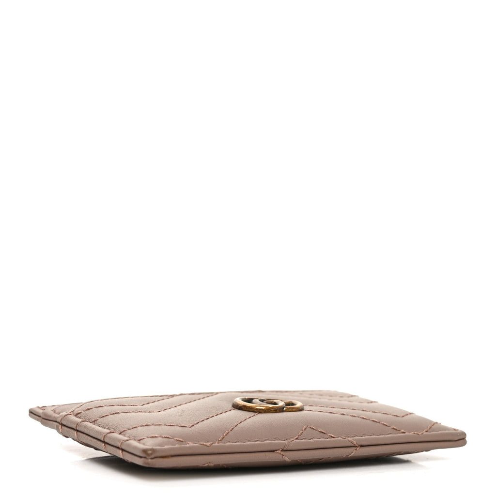 Calfskin Matelasse GG Marmont  Holder Porcelain Rose