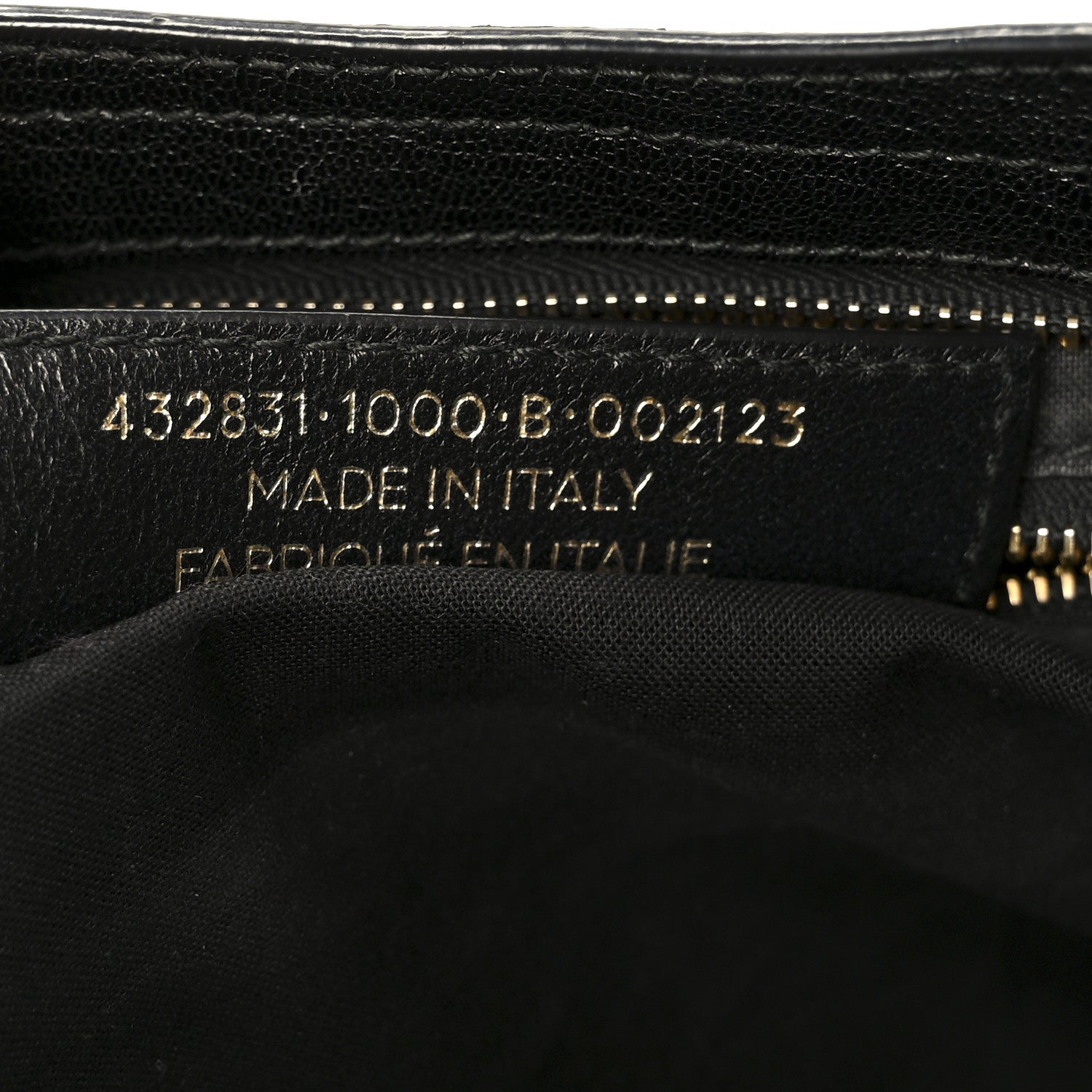 Chevre Gold Metallic Edge Hardware S City Black