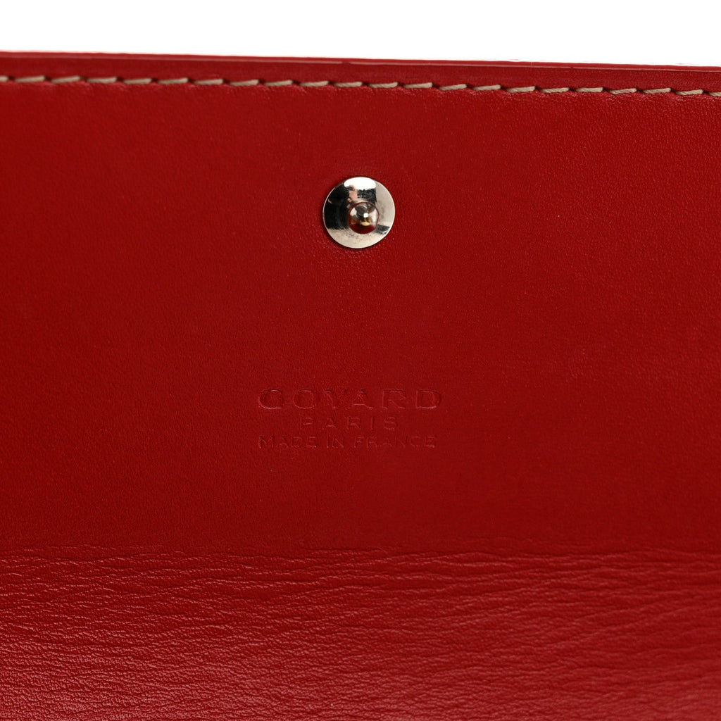 Goyardine Varenne Long Wallet Red