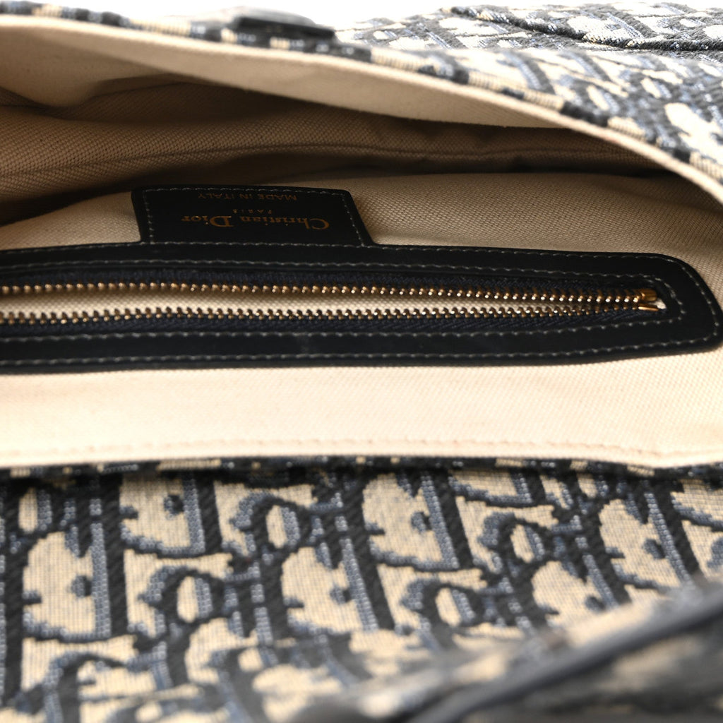 Oblique Saddle Bag Blue